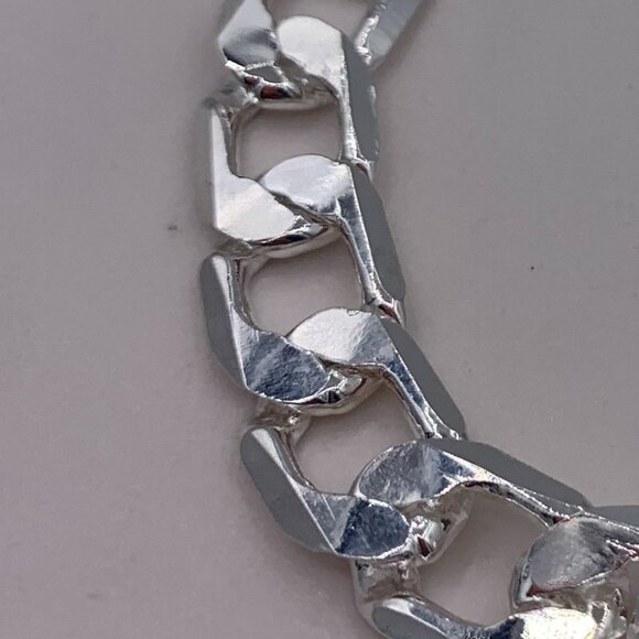 925 sterling silver chain bracelet, new, chunky link, wardrobe must have, gift - Picture 4 of 16
